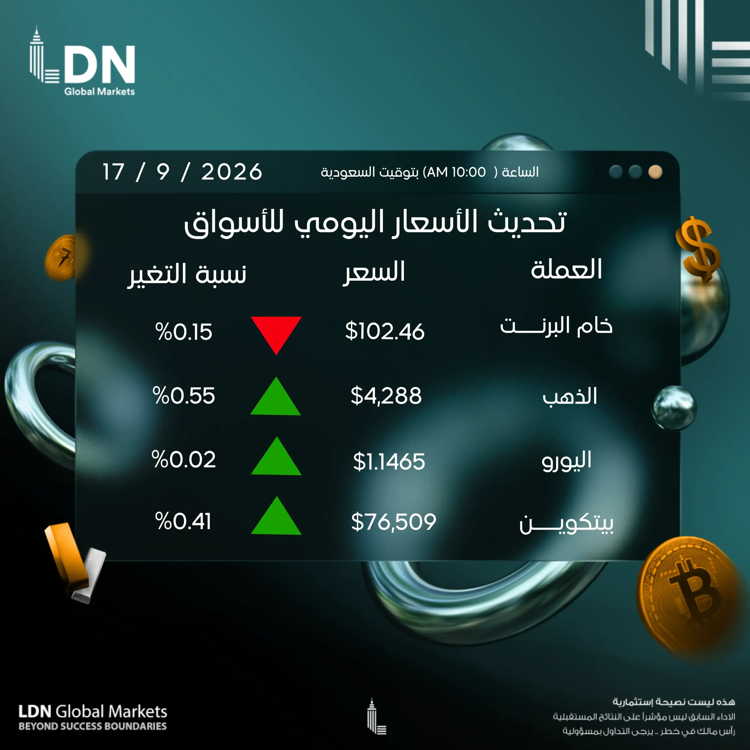 عملات 17-9-2026